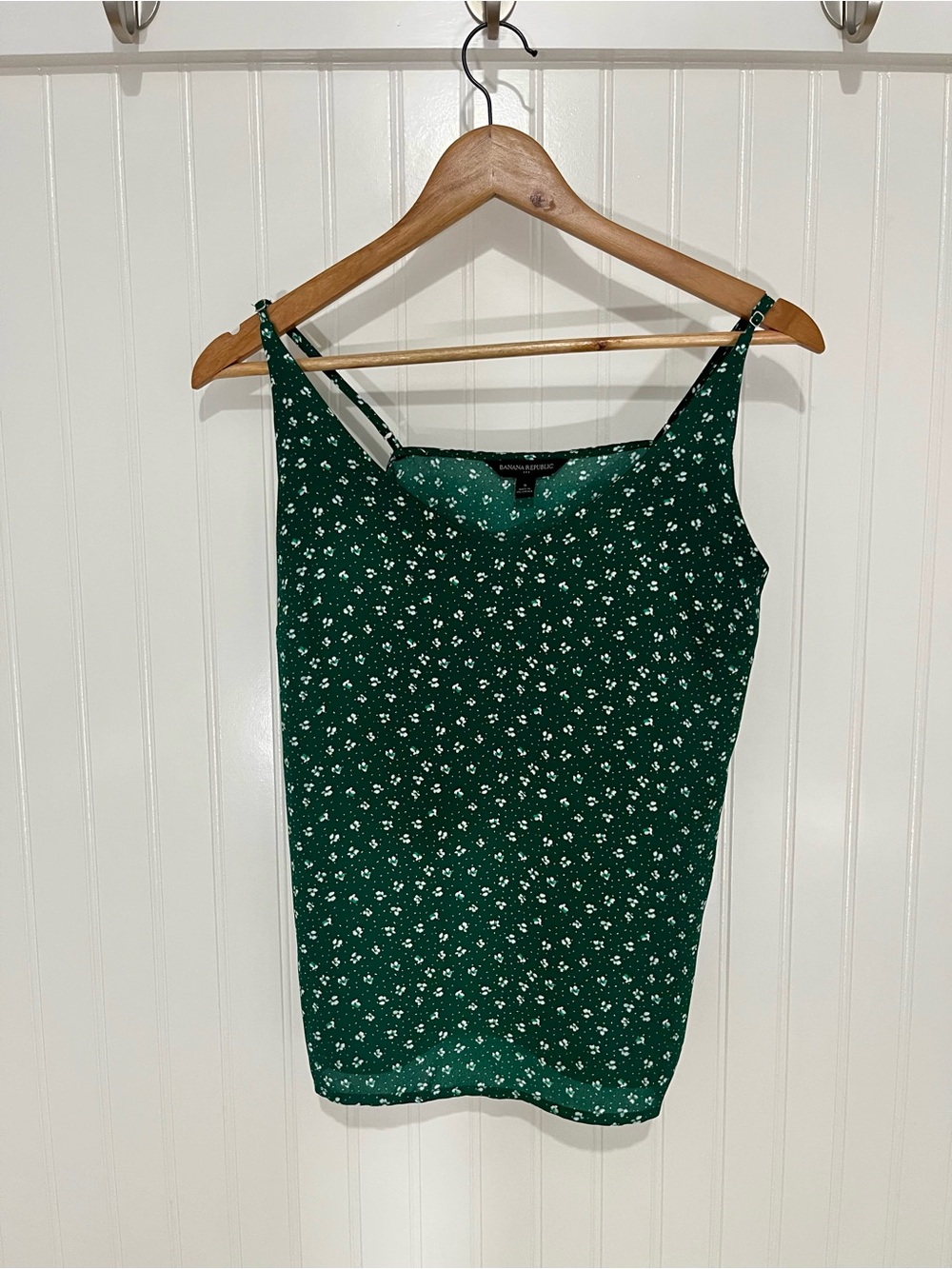 Banana Republic Dark Green Floral Camisole